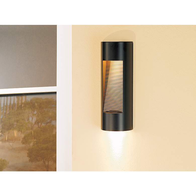 Image 1 Hinkley Luna 16" High Bronze Socketed Outdoor Wall Light in scene